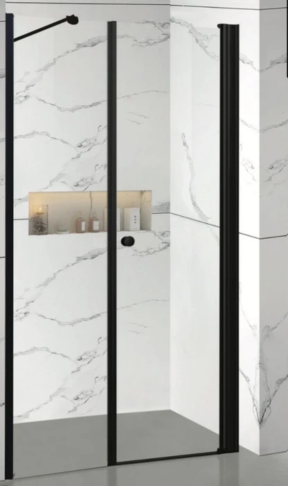 דופן ודלת פרופיל שחור