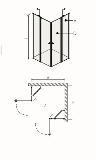מקלחון MAX , זהב מוברש