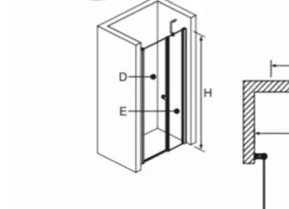 מקלחון דאבל דופן + דלת