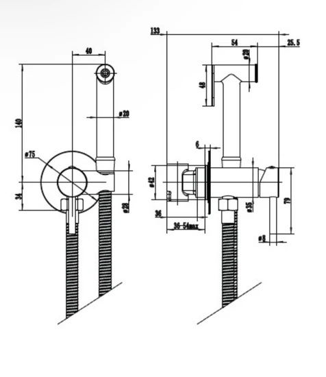 מתזין + אינטרפוץ 3 דרך
