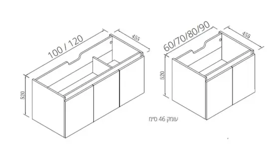 ארון אמבטיה קאלו