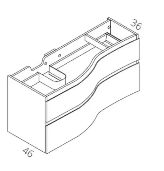 ארון קולין מגיע עם כיור מונח + מראה מתנה
