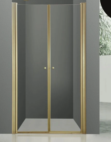 מקלחון חזית שתי כנפיים זהב מוברש