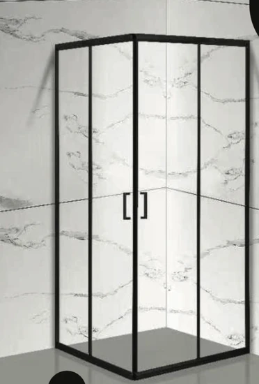 מקלחון FREE פינתי הזזה שחור