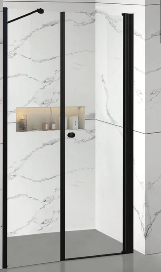 דופן ודלת פרופיל שחור